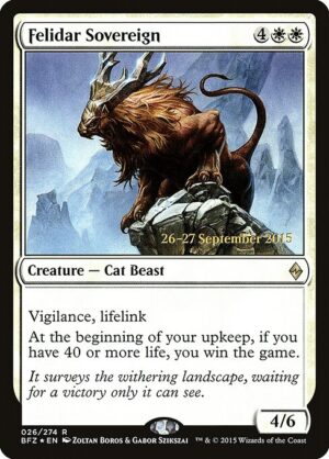 Felidar Sovereign (Foil) [Battle for Zendikar Promos] - NM