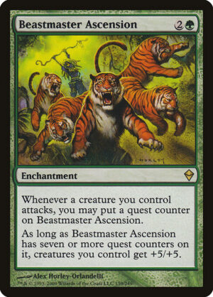 Beastmaster Ascension [Zendikar] - NM