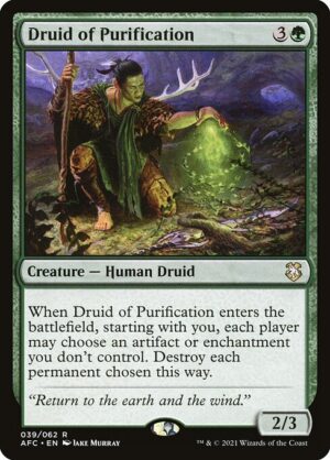 Druid of Purification [Forgotten Realms Commander] - NM