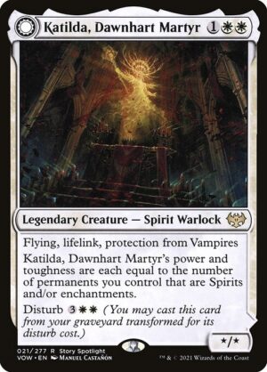 Katilda, Dawnhart Martyr // Katilda's Rising Dawn [Innistrad: Crimson Vow] - NM