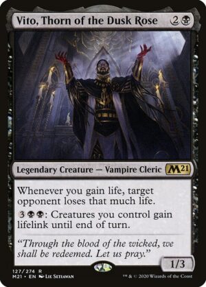Vito, Thorn of the Dusk Rose [Core Set 2021] - NM