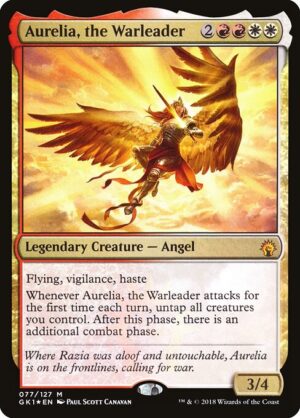 Aurelia, the Warleader (Foil) [GRN Guild Kit] - NM