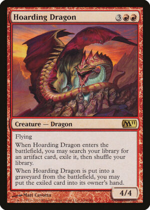 Hoarding Dragon (Foil) [Magic 2011] - NM