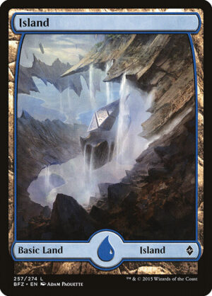 Island (Foil) [Battle for Zendikar] - NM