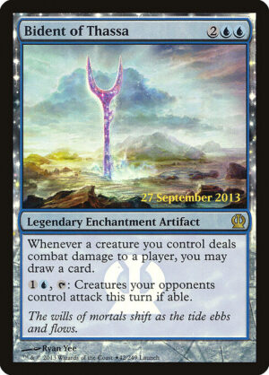 Bident of Thassa (Foil) [Theros Promos] - NM