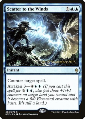 Scatter to the Winds (Foil) [Battle for Zendikar Promos] - NM