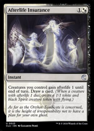 Afterlife Insurance [Ravnica: Clue Edition] - NM