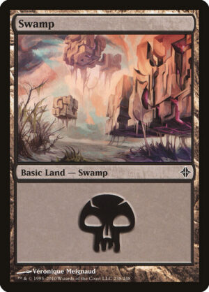 Swamp (Foil) [Rise of the Eldrazi] - NM