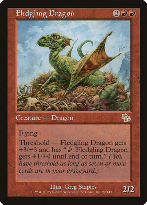 Fledgling Dragon (Foil) [Judgment] - NM