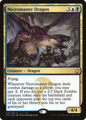 Necromaster Dragon (Foil) [Dragons of Tarkir Promos] - NM