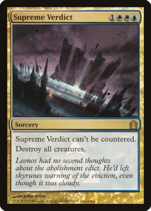 Supreme Verdict (Foil) [Return to Ravnica Promos] - NM