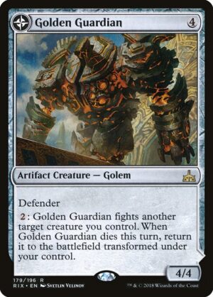 Golden Guardian // Gold-Forge Garrison [Rivals of Ixalan] - NM