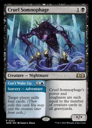 Cruel Somnophage // Can't Wake Up [Wilds of Eldraine] - NM