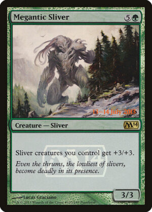 Megantic Sliver (Foil) [Magic 2014 Promos] - NM