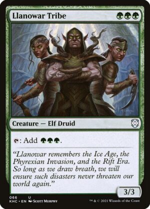 Llanowar Tribe [Kaldheim Commander] - NM