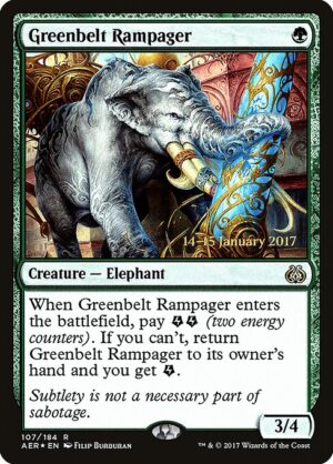 Greenbelt Rampager (Foil) [Aether Revolt Promos] - NM
