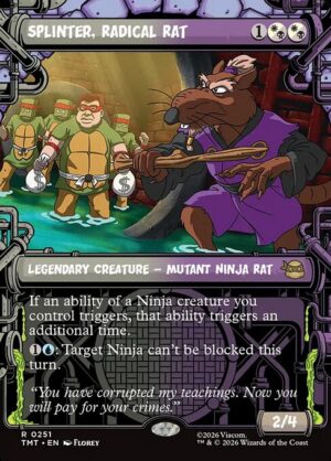 Splinter, Radical Rat [Teenage Mutant Ninja Turtles] - NM