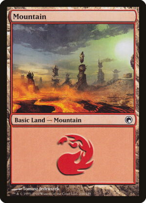 Mountain (Foil) [Scars of Mirrodin] - NM