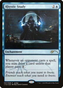 Rhystic Study (Foil) [Judge Gift Cards 2018] – NM