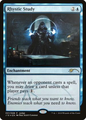 Rhystic Study (Foil) [Judge Gift Cards 2018] - NM