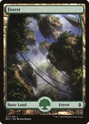 Forest (Foil) [Battle for Zendikar] - NM