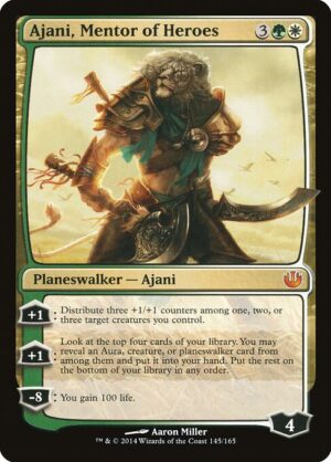 Ajani, Mentor of Heroes [Journey into Nyx] - NM