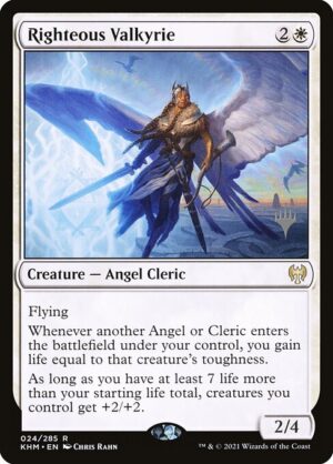 Righteous Valkyrie [Kaldheim Promos] - NM