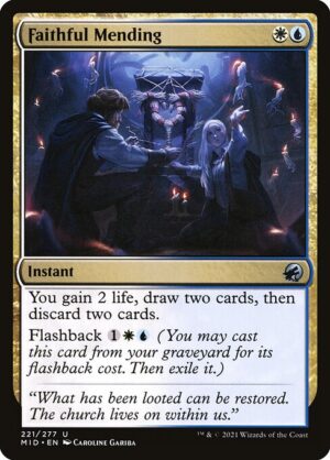 Faithful Mending (Foil) [Innistrad: Midnight Hunt] - NM