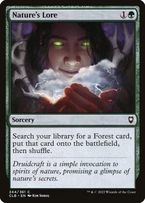 Nature's Lore [Commander Legends: Battle for Baldur's Gate] - NM