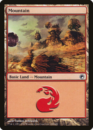 Mountain (Foil) [Scars of Mirrodin] - NM