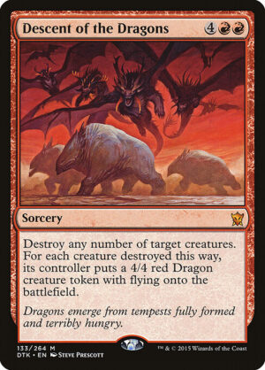 Descent of the Dragons [Dragons of Tarkir] - NM