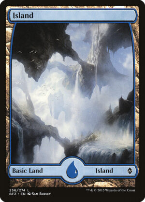 Island (Foil) [Battle for Zendikar] - NM