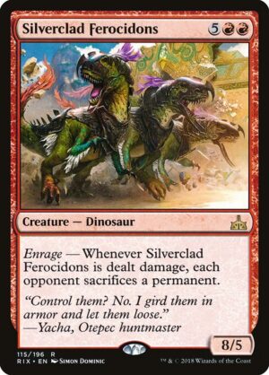 Silverclad Ferocidons [Rivals of Ixalan] - NM