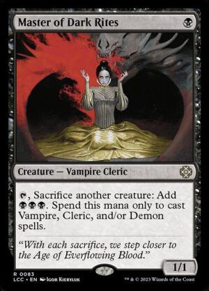 Master of Dark Rites [The Lost Caverns of Ixalan Commander] - NM
