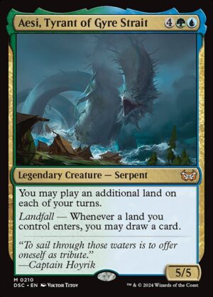 Aesi, Tyrant of Gyre Strait [Duskmourn: House of Horror Commander] - NM