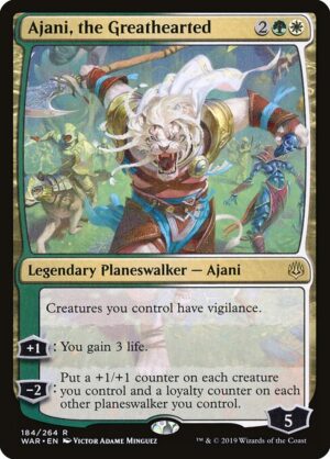 Ajani, the Greathearted [War of the Spark] - NM