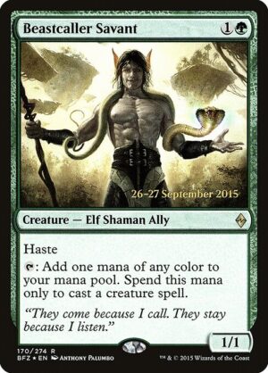 Beastcaller Savant (Foil) [Battle for Zendikar Promos] - NM
