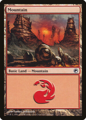 Mountain (Foil) [Scars of Mirrodin] - NM