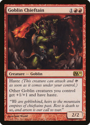 Goblin Chieftain [Magic 2011] - NM