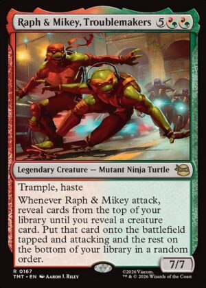 Raph & Mikey, Troublemakers (Foil) [Teenage Mutant Ninja Turtles] - NM