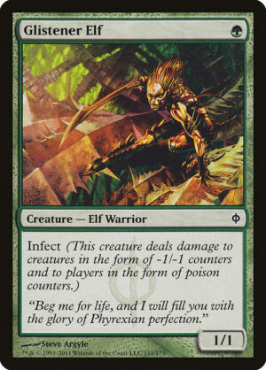 Glistener Elf (Foil) [New Phyrexia] - NM