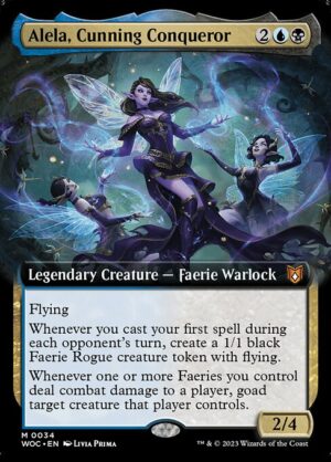 Alela, Cunning Conqueror [Wilds of Eldraine Commander] - NM