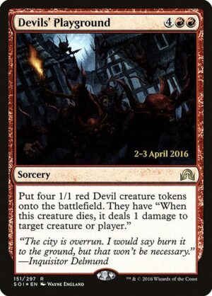 Devils' Playground (Foil) [Shadows over Innistrad Promos] - NM