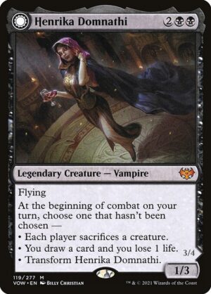 Henrika Domnathi // Henrika, Infernal Seer [Innistrad: Crimson Vow] - NM