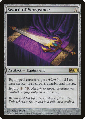 Sword of Vengeance (Foil) [Magic 2011] - NM