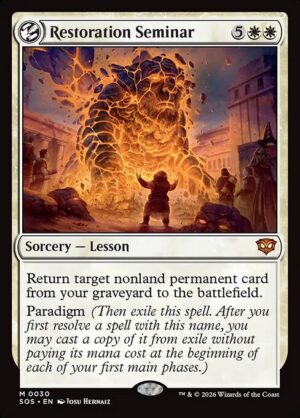 Restoration Seminar (Foil) [Secrets of Strixhaven] - NM