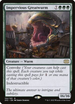 Impervious Greatwurm [Double Masters 2022] - NM