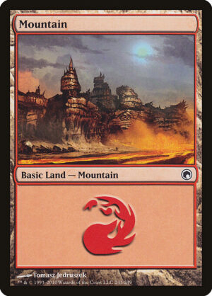 Mountain (Foil) [Scars of Mirrodin] - NM
