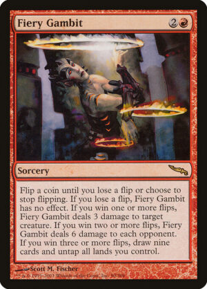 Fiery Gambit (Foil) [Mirrodin] - NM