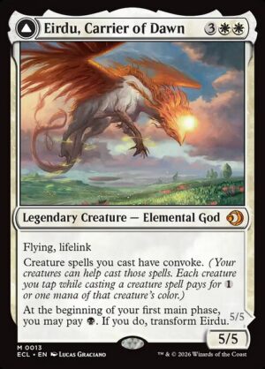 Eirdu, Carrier of Dawn // Isilu, Carrier of Twilight [Lorwyn Eclipsed] - NM